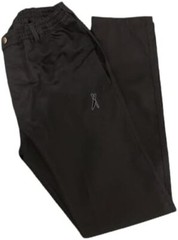 The Vocal Chef Company, Tapered, Fitted Chef Trousers, Slim Leg, Black.