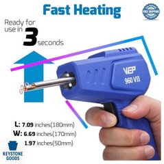 Plastic Welder Kit 110V with Hot Staples Pliers LED Light for Car Bumper Gas