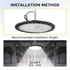 500W UFO LED High Bay Light Industrial Warehouse Factory Shop Bay Lighting