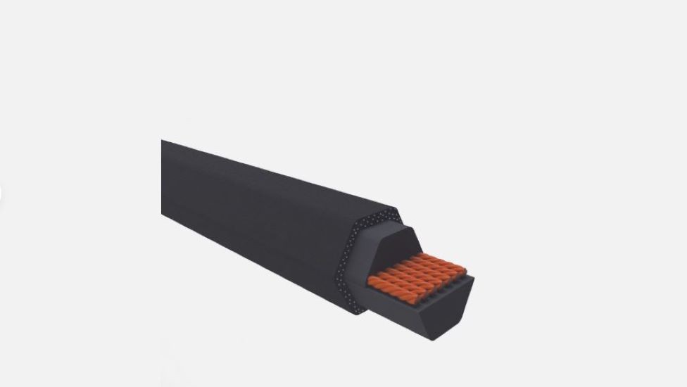 BB180 Hexagonal Belt BB 0.656″ x 184.6″ OC for Combine Baler Mower Conveyor