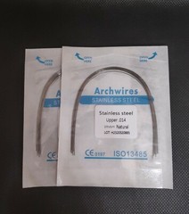 100Pcs 10Packs Dental Orthodontic Stainless Steel Arch Wires Round Natural Form