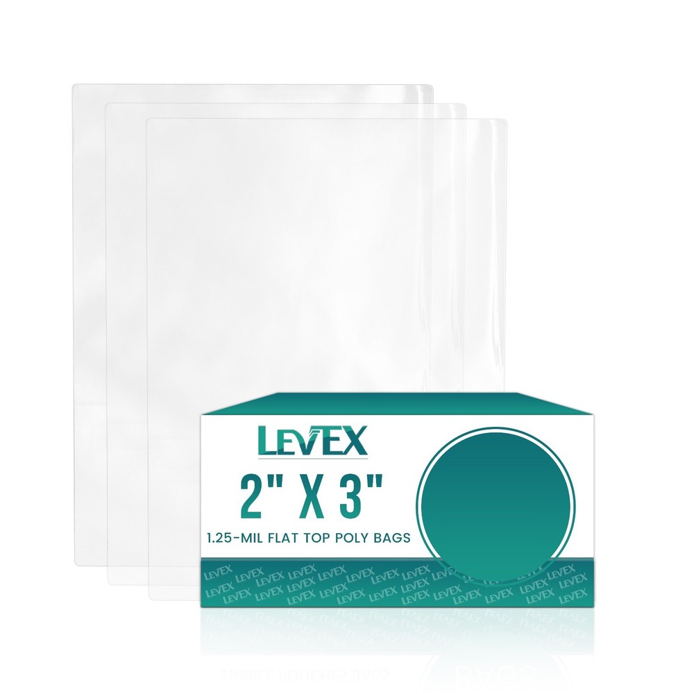 Multiple Sizes Clear Poly Bags 1.25-Mil Flat Open Top Plastic Packaging Packing