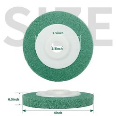 4” 100mm Nylon Fiber Wheel Abrasive Polishing Buffing Disc Pad Angle Grinder