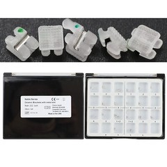 Dental Orthodontic Ceramic Brackets Metal Slot Roth MBT 022 018 3W/H 3M Clarity