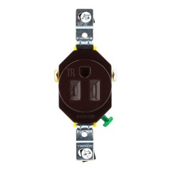 Hubbell Wiring Device-Kellems RF151DTR 15A 125V 2P 3W Tamper Resistant Single