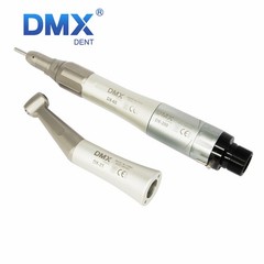 DMXDENT Dental Slow Low Speed Handpiece Straight Contra Angle Air Motor 4/2Holes