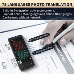 AI Language Translator Device, 2026 Upgraded VORMOR No WiFi Black