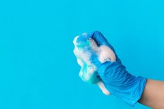 Intco 1000 Pack Basic Medical Synmax Blue Small Vinyl Exam Gloves