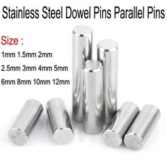 Dowel Pins Parallel Pins Stainless Steel 1mm1.5mm2mm2.5mm3mm4mm5mm6mm8mm10mm12mm