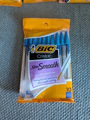 3 Packs of Bic Usa Inc BICMSBAP81 19627 Bic Cristal Xtra Bold Pack Of 8 + Bonus