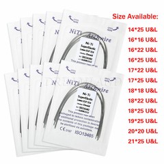 100pcs=10 Packs Dental Orthodontic Niti Rectangular Arch Wire Super Elastic SALE