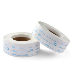 1000 Labels for Food Containers, No-Residue 1 X 2 Inches, Blue