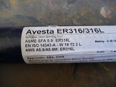 Airgas 10 Pounds Avesta 3/32″ X 36″ ER316L Stainless Steel TIG Welding Rod