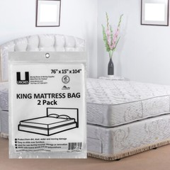 UBMOVE 10 King Mattress Covers 76x15x104″ Poly Bags Protective Moving Storage