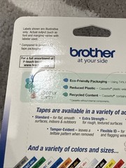 Brother TZe231 12mm (0.47″) Black on White Tape for P-Touch, 2 Pack #TZE-2312PK