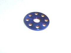 Titanium M6 FLAT DRILLED WASHER BURNT BLUE CAR BIKE KART BOAT SKI NO RUST 23 DIA