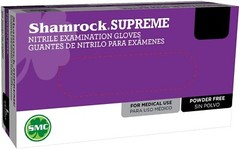 Shamrock Blue Nitrile Examination Gloves – Latex Free – Powder Free – Large