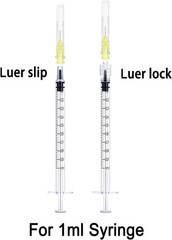 Disposable Luer Lock Needle 30Ga 5/16 Inch 8mm 100Pack(30Ga-5/16IN)