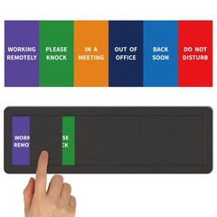 Office Door Sign-6 Options Door Signs for Office In A Meeting Sign/Out Of Off…
