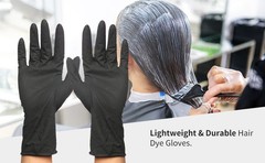 Bla Reble Latex Gloves, Sn Hair Color Dye Gloves-Medium