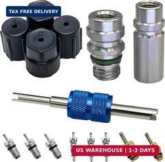 Air Conditioning Valve Core Kit | A/C R12 R134a Teflon Seal Refrigeration Air Co