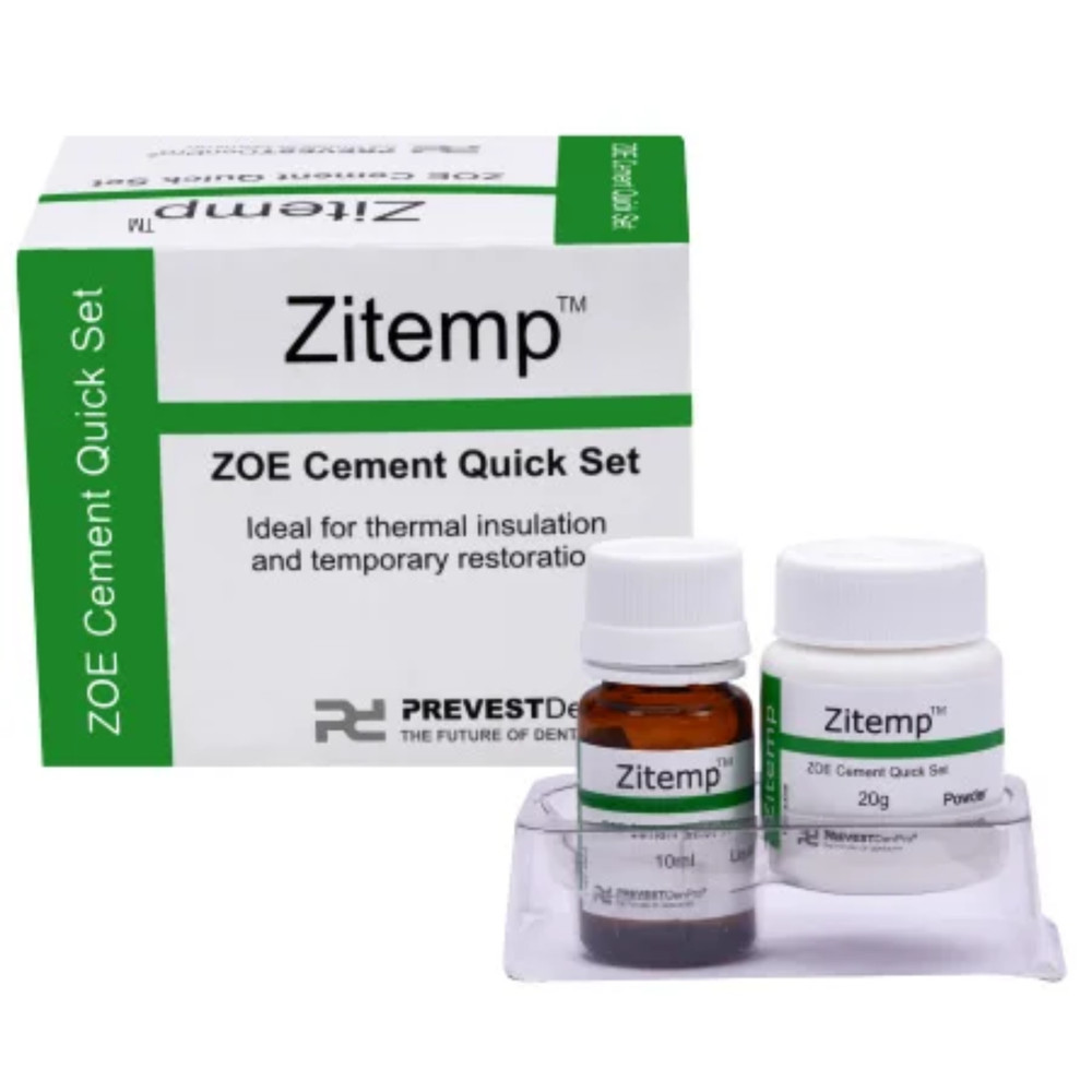 Prevest Denpro ZiteMp Temporary Dental Cement Zinc Oxide Eugenol ZOE Filling Kit