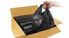 Black T-Shirt Carryout Bags ( 800 ct.) by Poly-America
