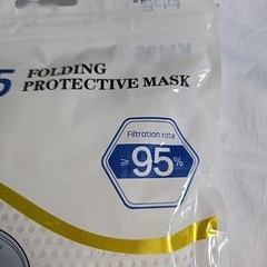 (5pcs) KN95 Folding Protective Mask – Single Use GB2626-2006 Anti-dust spray fog