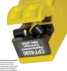 Cable Prep CPT-6590-SINGLE Coax Cable Stripping Tool for RG6 & RG-59