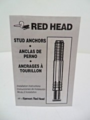 ITW Ramset / Red Head JH34H Concrete Expansion Stud Anchors 3/4″ X 6-1/4″ – 10ct