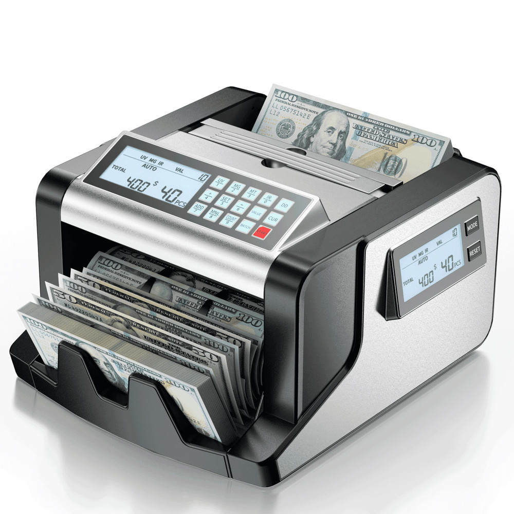 Aneken k08 Money Counter Machine with Value Count, UV IR MG DD Counterfeit
