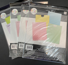Lot of 4 The Happy Planner Big Refill Pages 40 Sheets 4 Colors per Pack