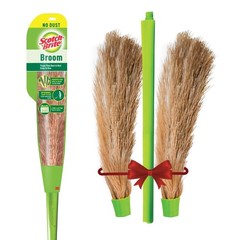 Scotch-Brite Combo No-Dust Broom Long Handle Easy Floor Cleaning Multi-Use 1