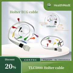 Genuine CONTEC ECG Cable -Compatible with TLC5000, TLC6000, 8000S Holter Monitor