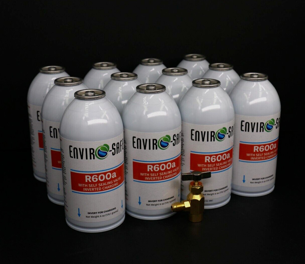 Enviro-Safe R-600a Refrigerant with 7/16″ Self Sealing K28/12 cans/TopTap