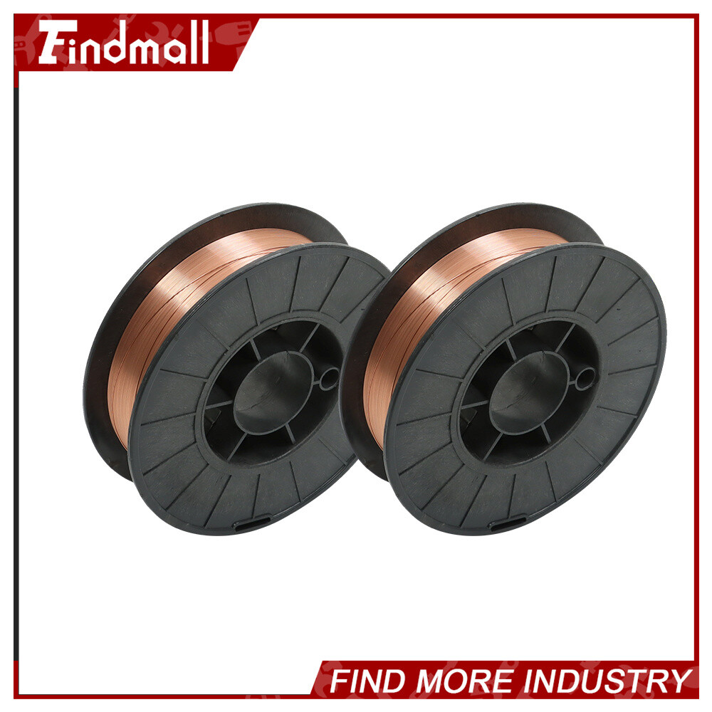 Findmall 2 Roll ER70S-6 .023″ (0.6 mm) Mild Steel MIG Welding Wires (2 x 10-Lbs)