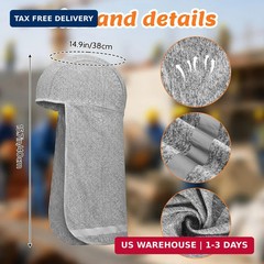 4 Pcs Hard Hat Sun Shade Cooling Skull Cap Elastic Sun Shade Neck Shield Quick D