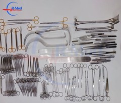 Basic Laparotomy 104 PCs Set General Surgery Instruments Best Quality