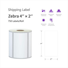 12 Rolls 4″ X 2″ Direct Thermal Labels for Barcodes Postage Address Shipping Lab