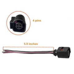 Coolant Water Temperature Sensor Pigtail Plug Wiring Replacement For VW Jetta…