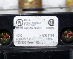 🙌 CUTLER-HAMMER 30 AMP CIRCUIT BREAKER 480Y/277VAC 3 POLE GHB3030 -FLAW