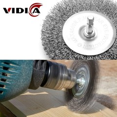 Wire Brush for Drill Set 9Pcs,Abrasive Wire Wheel for 1/4 Inch Hex Shank, Wire C