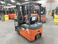 2021 TOYOTA 8FBE18U — 3,500 LB. CAPACITY | ELECTRIC 3-WHEELER