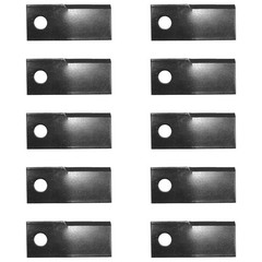 Pack of (10) New Left Hand Disc Mower Blades fits Various Applications & Models