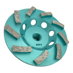 3 PACK 4 1/2 Inch Diamond Cup Wheels for Concrete Angle Grinders Stock removal