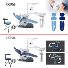 Dental Unit Chair Hard Leather Computer Controlled DC Motor +Stool Kit TJ2688-A1