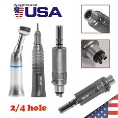 Dental Low Slow Speed Handpiece Contra Angle Straight Air Motor E-type 4Hole YAD