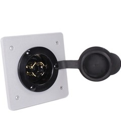 Generator Power Inlet Panel for 2-Gang FS/FD Box PB30 L14-30 L14-20 L5-30 L6-30