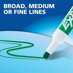 Low Odor Dry Erase Marker Set, 6 Colors with Eraser and Cleaner for Whiteboards