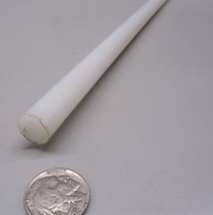 UHMW White Round Rod .500″ (1/2″) Diameter x 60″ Long, 2 Units